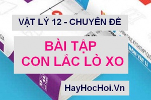 Bài tập con lắc lò xo, các dạng toán và cách giải - Vật lý 12 chuyên đề